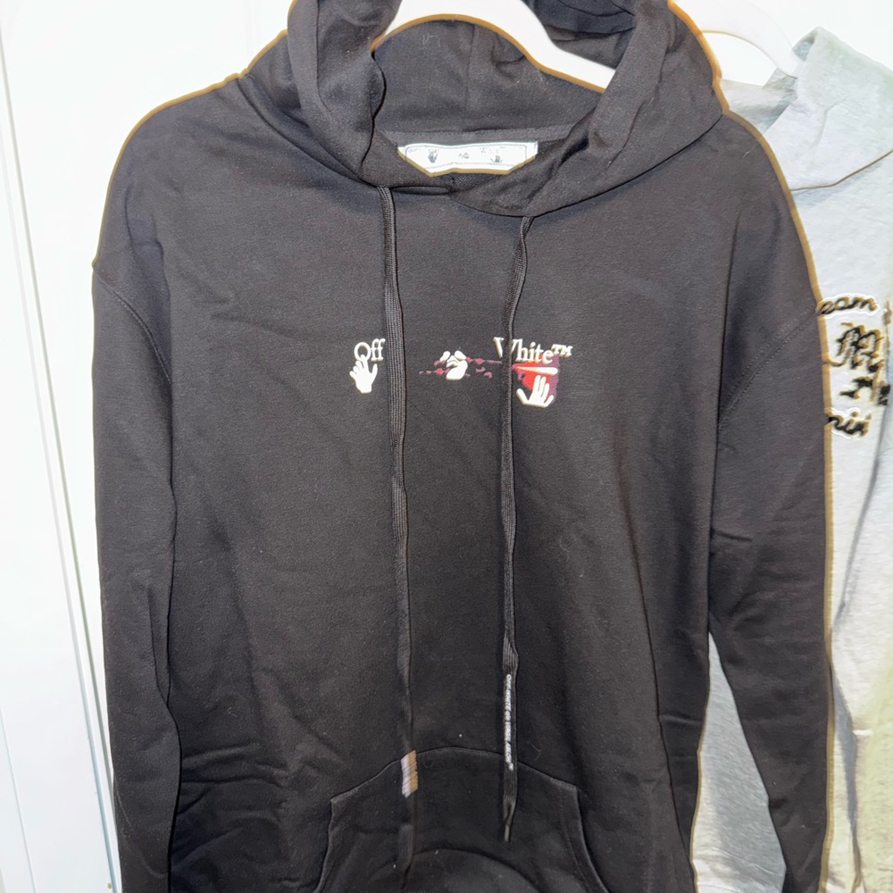 Off-White Black Cardigan Sweater